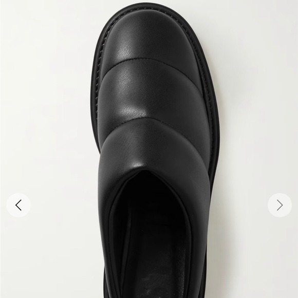 Staud NEW Astro quilted vegan leather mules Black Shoes Slides New 36 6 New NIB - Picture 5 of 16